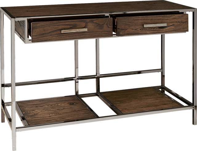 Saunderson Brown Console Table - Thumbnail - Image 2