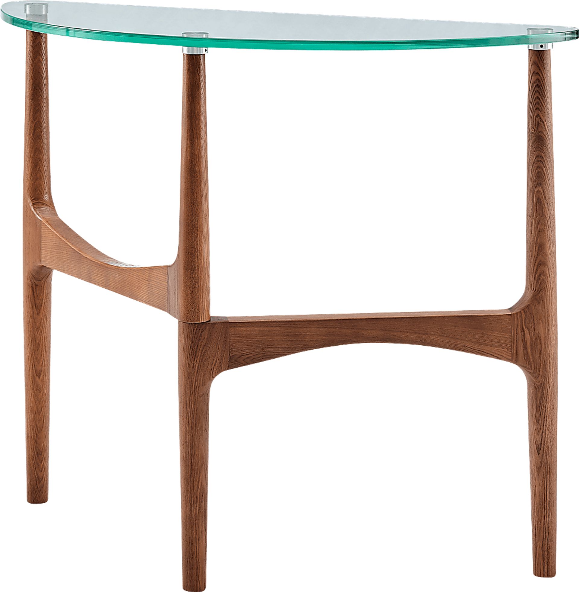 Saunier IV Walnut Console Table - Image 2
