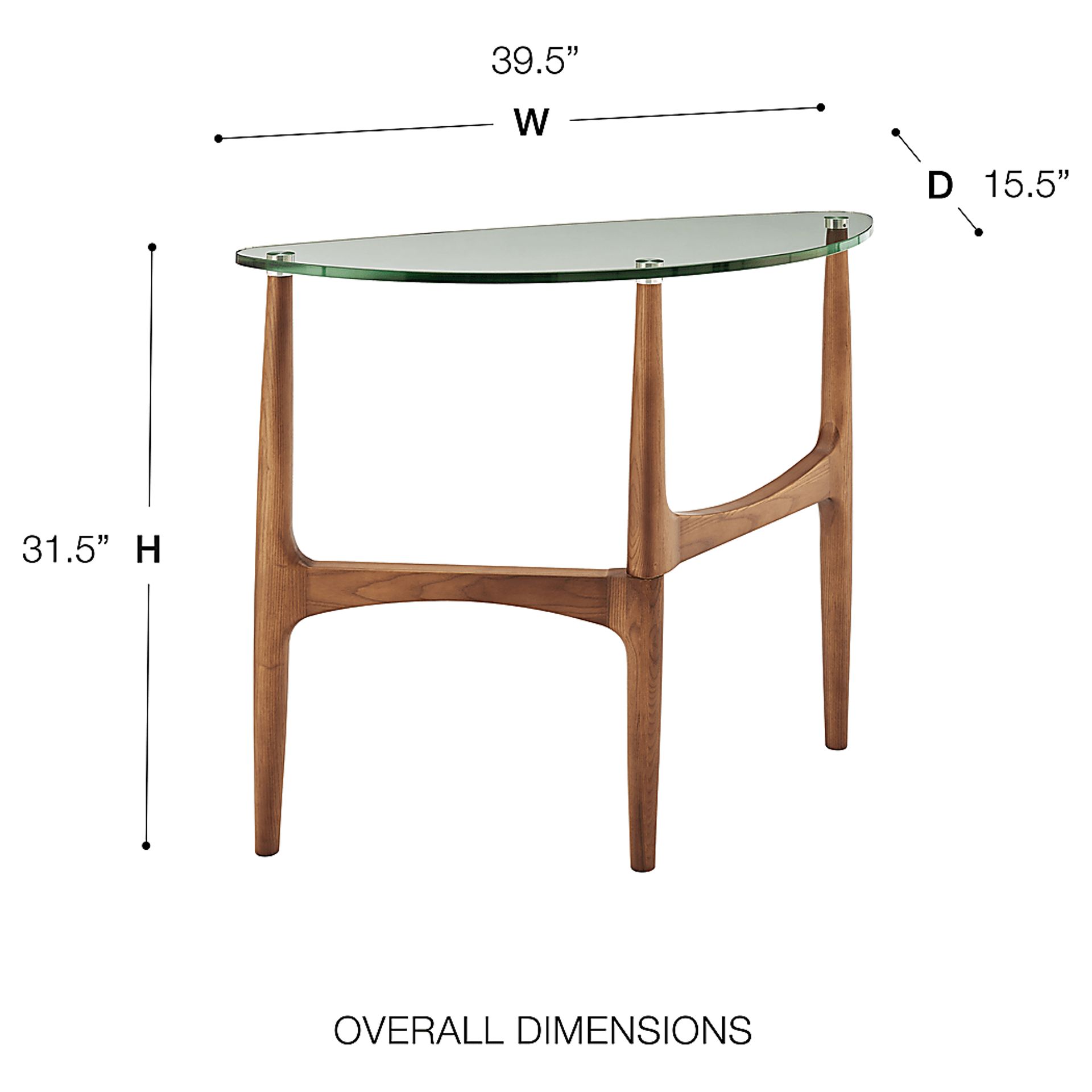 Saunier IV Walnut Console Table - Image 7
