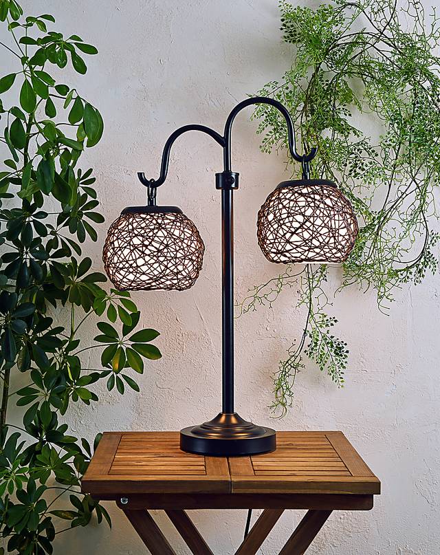 Sauratown Black Outdoor Table Lamp - Thumbnail - Image 3