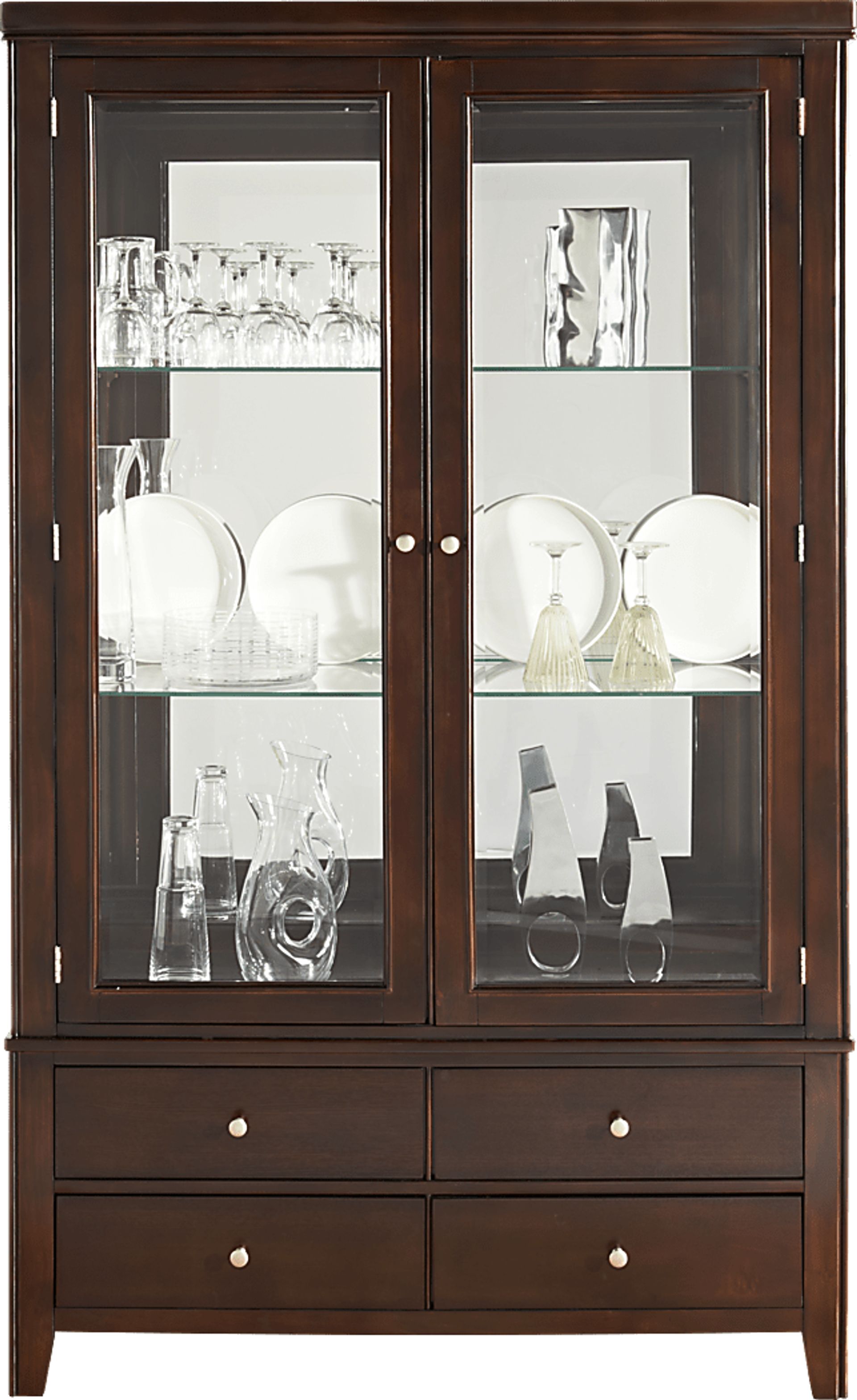 Sausalito 2 Pc China Cabinet - Image 1