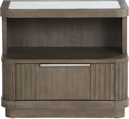 Sausalito Brown 1-Drawer Nightstand