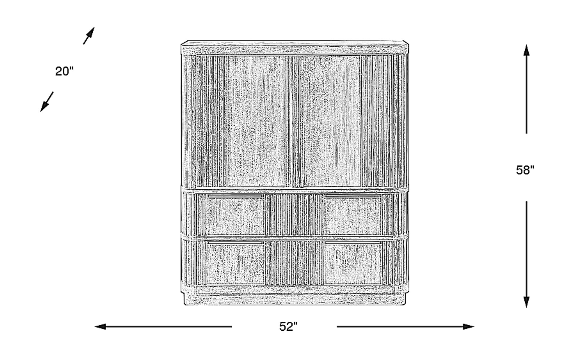 Dimension Image. Please refer to the Dimension Tab on this page for dimension details.