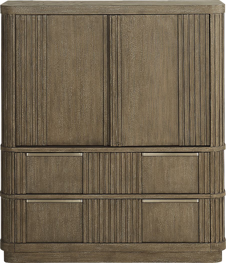 Sausalito Brown 2 Pc Chest - Thumbnail 2