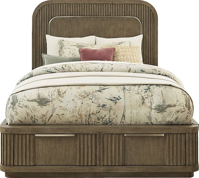 Sausalito Brown 3 Pc King Storage Bed - Thumbnail - Image 1