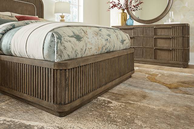 Sausalito Brown 7 Pc Queen Panel Bedroom - Thumbnail - Image 4