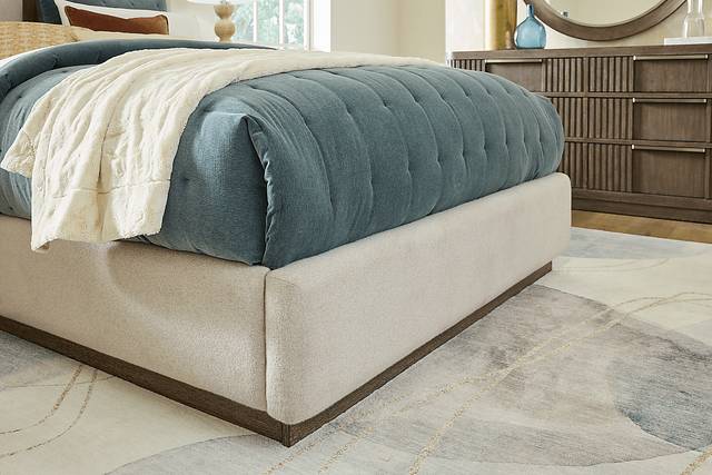 Sausalito Brown 7 Pc Queen Upholstered Bedroom - Thumbnail - Image 4