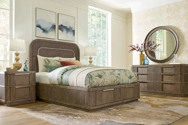 Sausalito Brown 3 Pc King Storage Bed - Thumbnail - Image 2