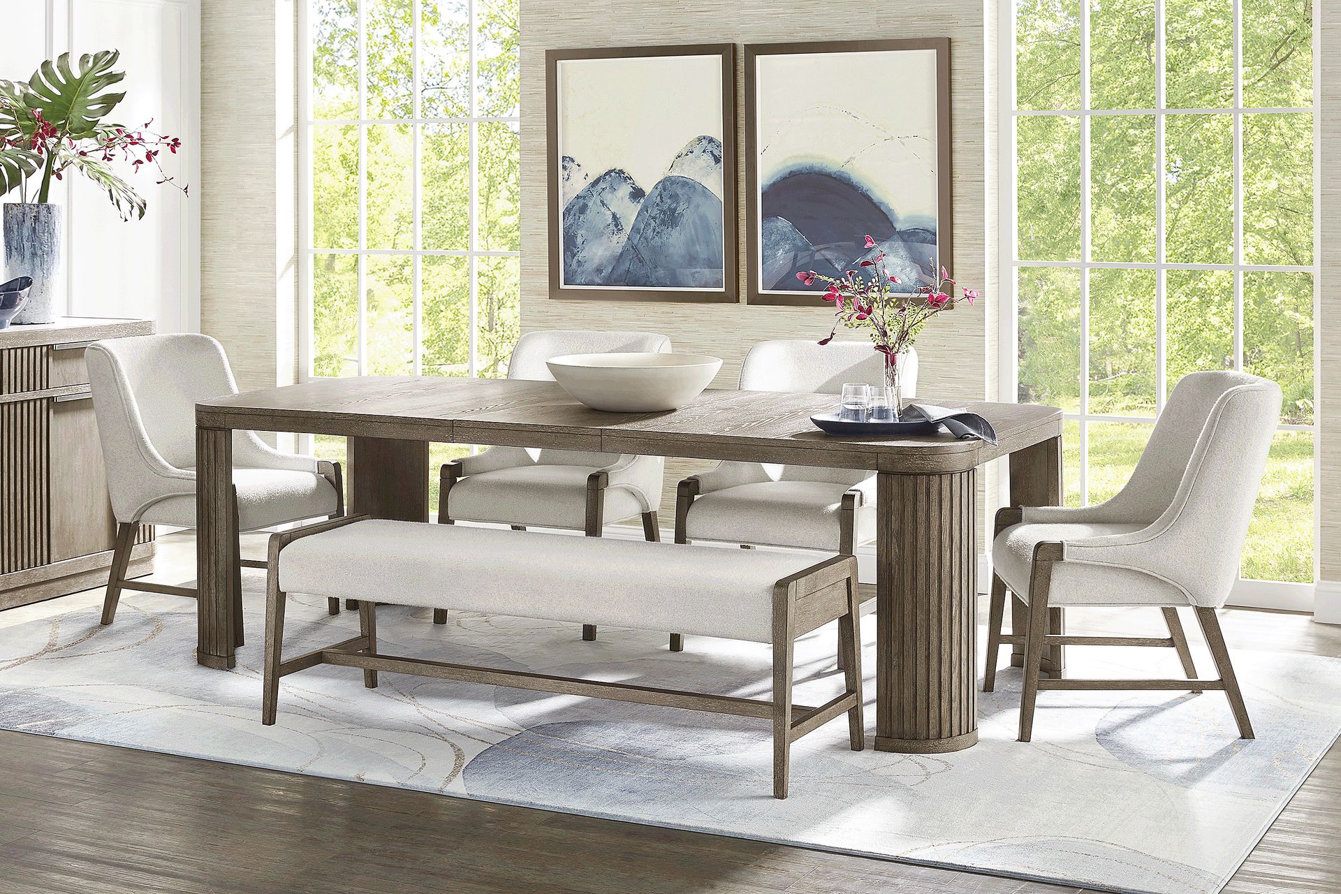 Sausalito Brown 6 Pc Dining Room - Image 1