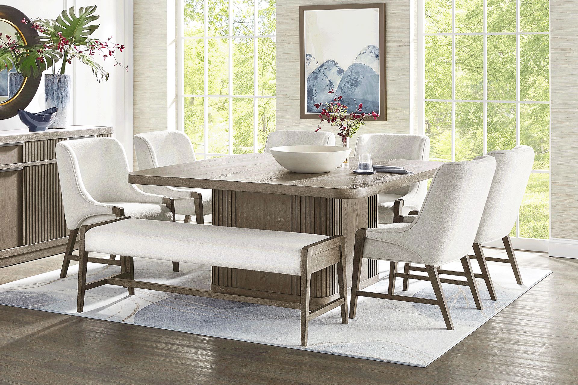 Sausalito Brown 6 Pc Dining Room - Image 1