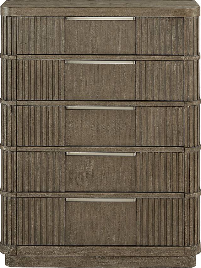 Sausalito Brown 5 Pc King Panel Bedroom - Thumbnail - Image 5