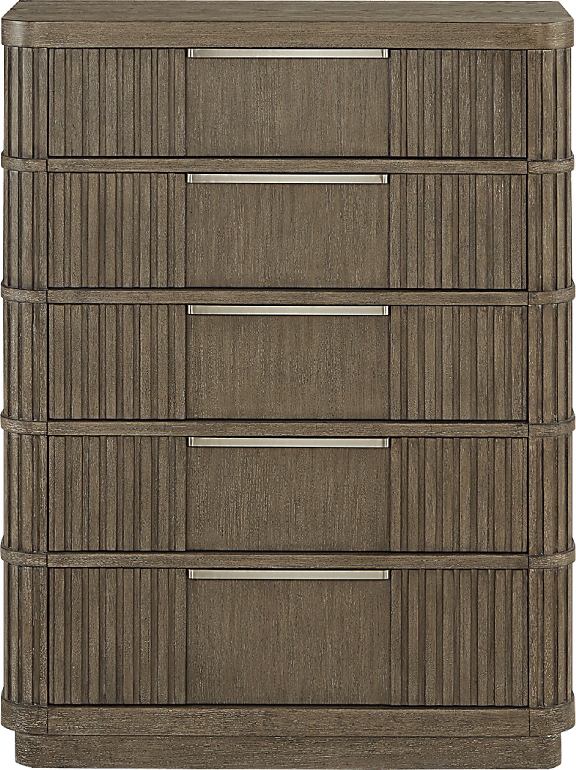 Sausalito Brown 5 Pc King Panel Bedroom - Image 5