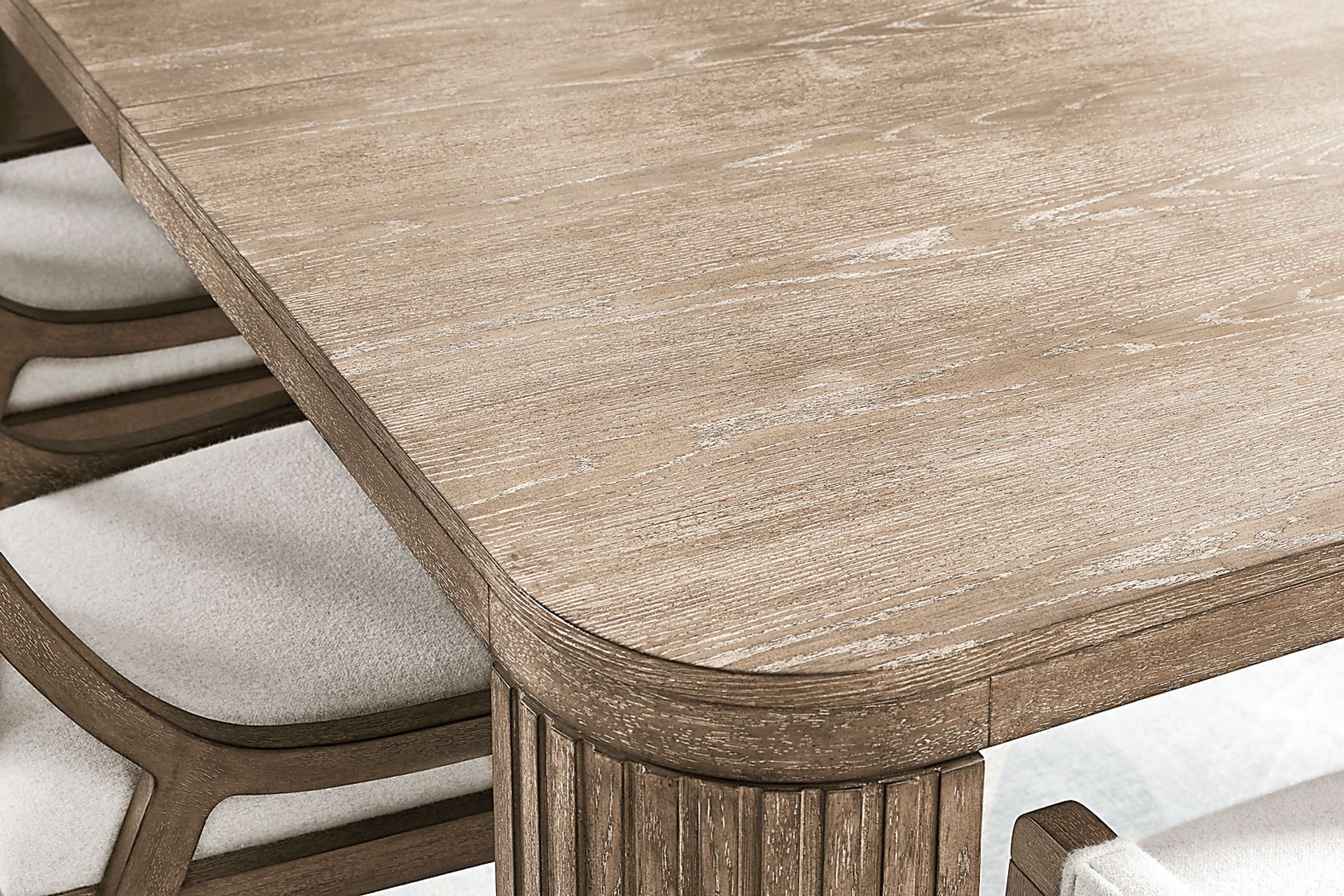 Sausalito Brown 5 Pc Dining Room with Upholstered Chairs - Image 3