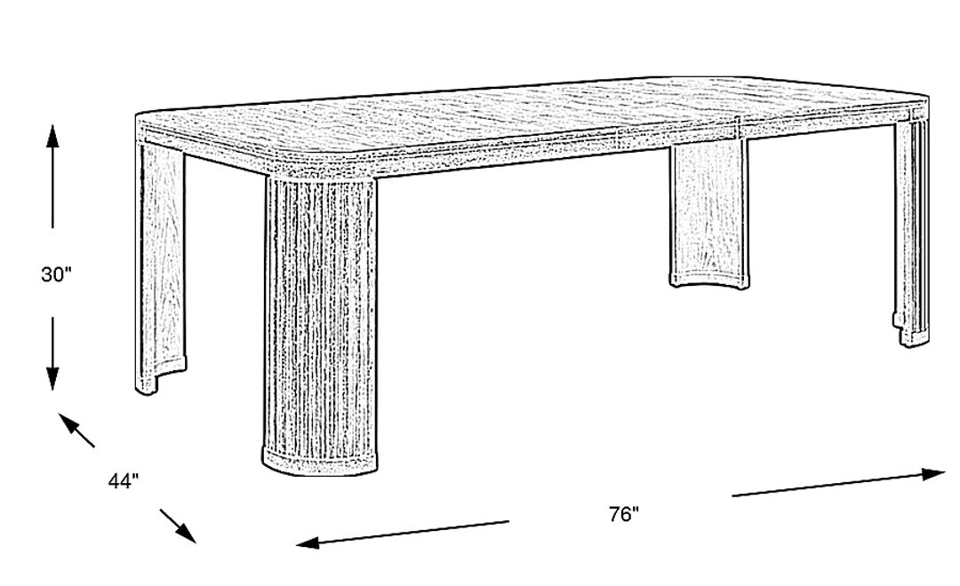 Sausalito Brown Dining Table