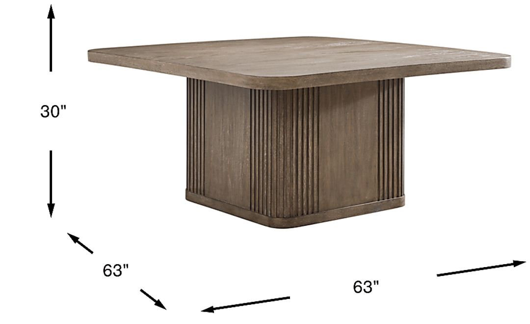 Sausalito Brown Dining Table