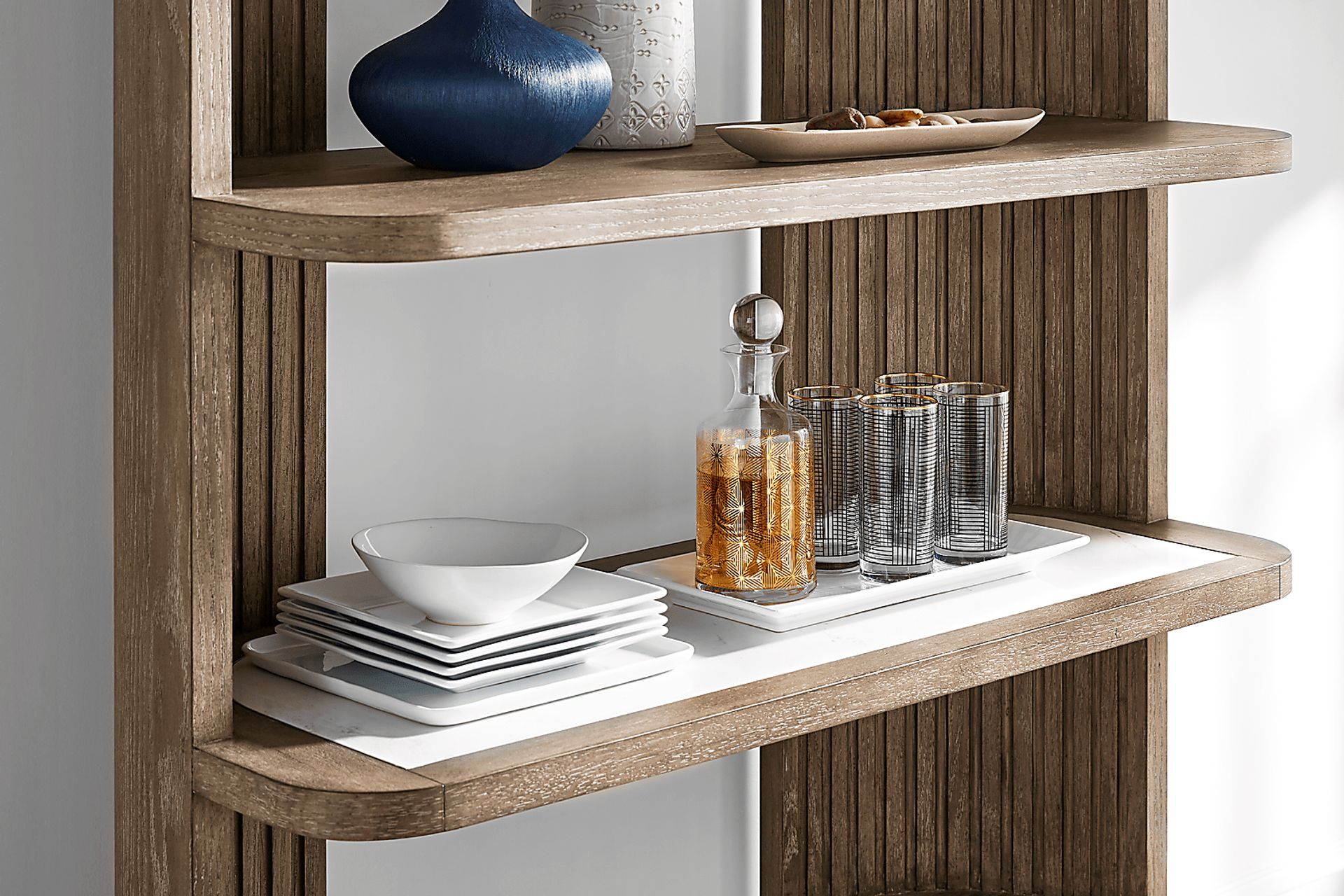 Sausalito Brown Display Cabinet - Image 3