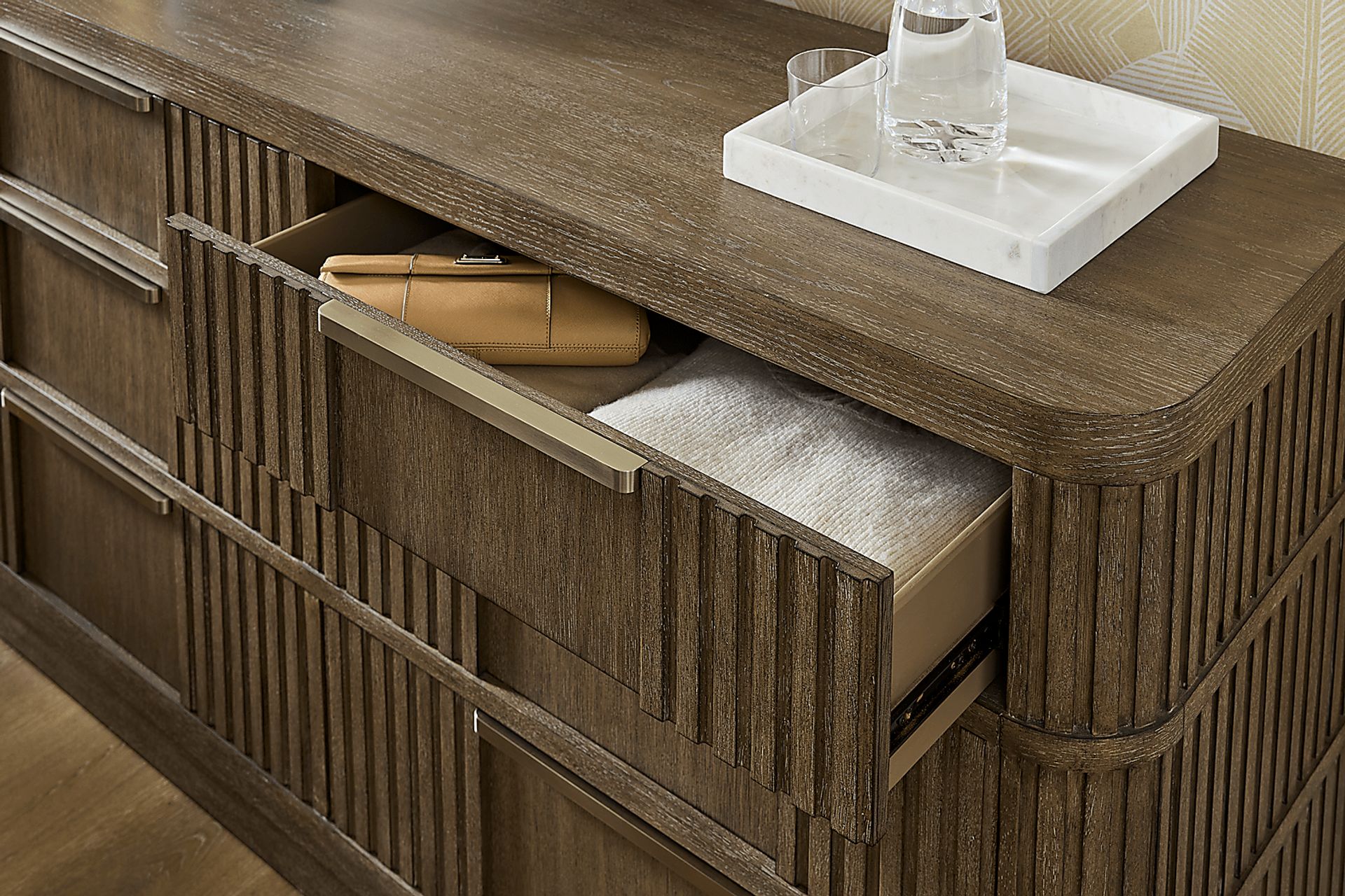 Sausalito Brown 7 Pc King Storage Bedroom - Image 8