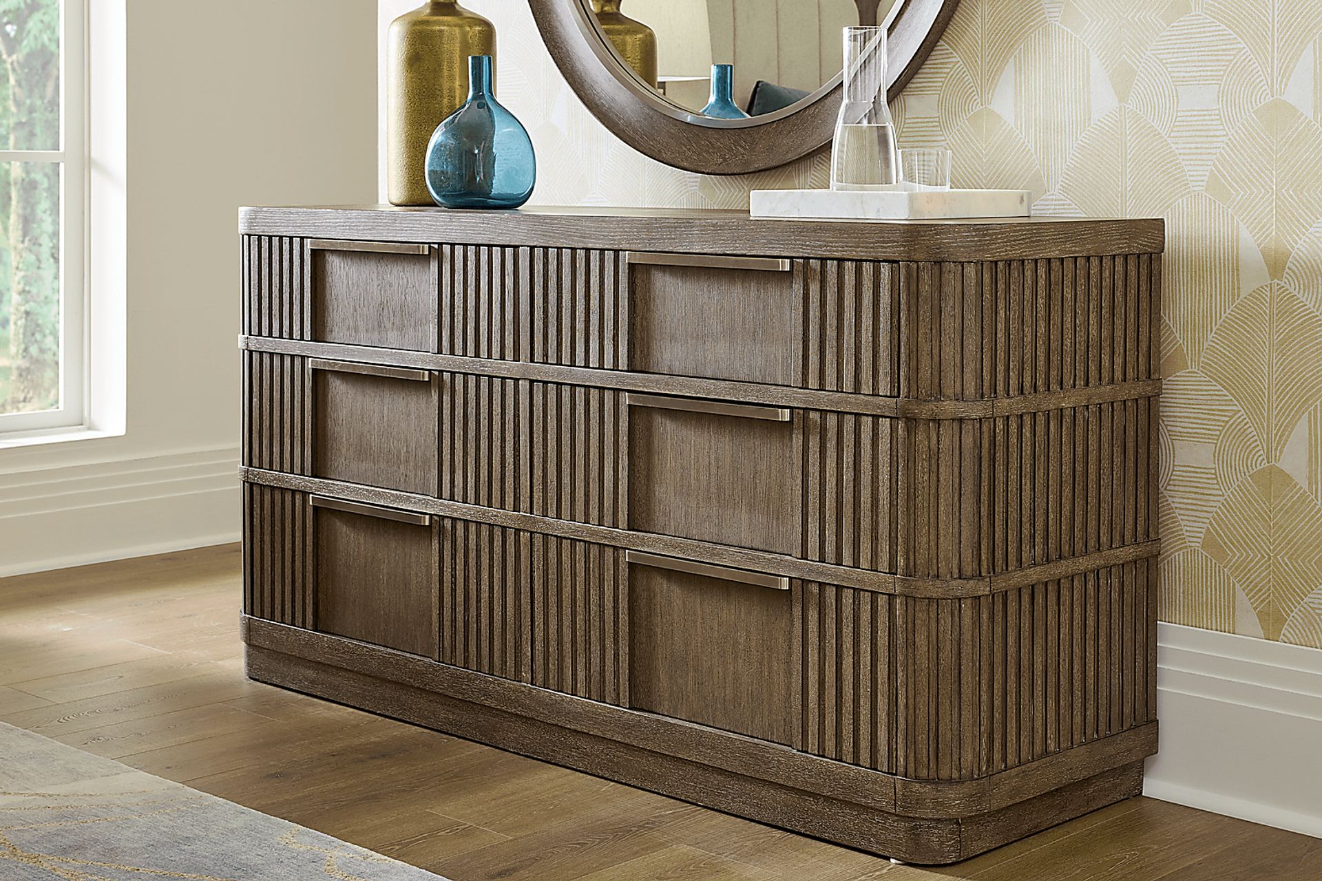 Sausalito Brown 7 Pc King Panel Bedroom - Image 6