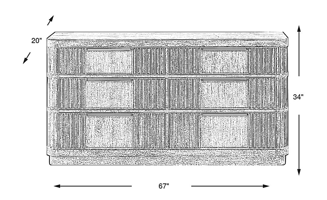 Sausalito Brown Dresser