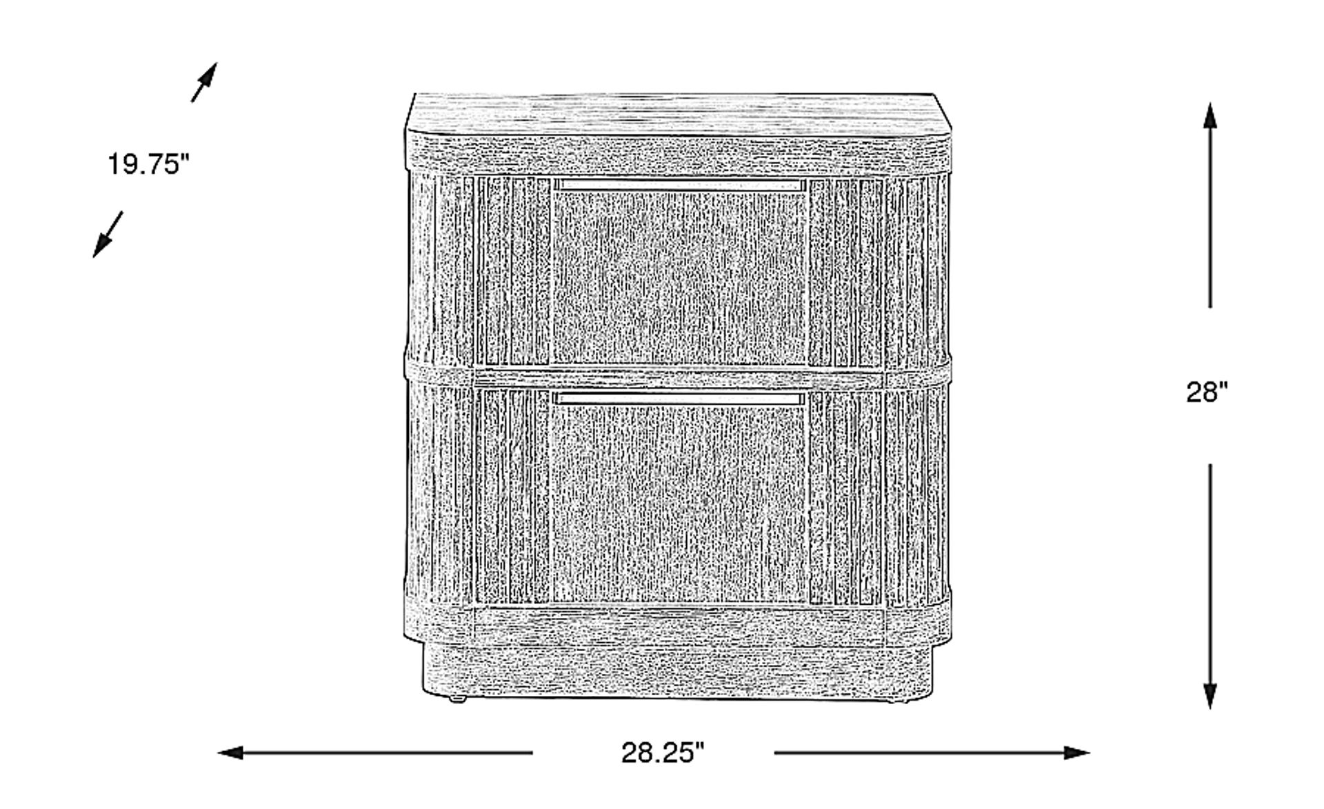 Dimension Image. Please refer to the Dimension Tab on this page for dimension details.