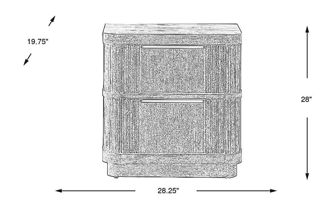 Sausalito Brown Nightstand