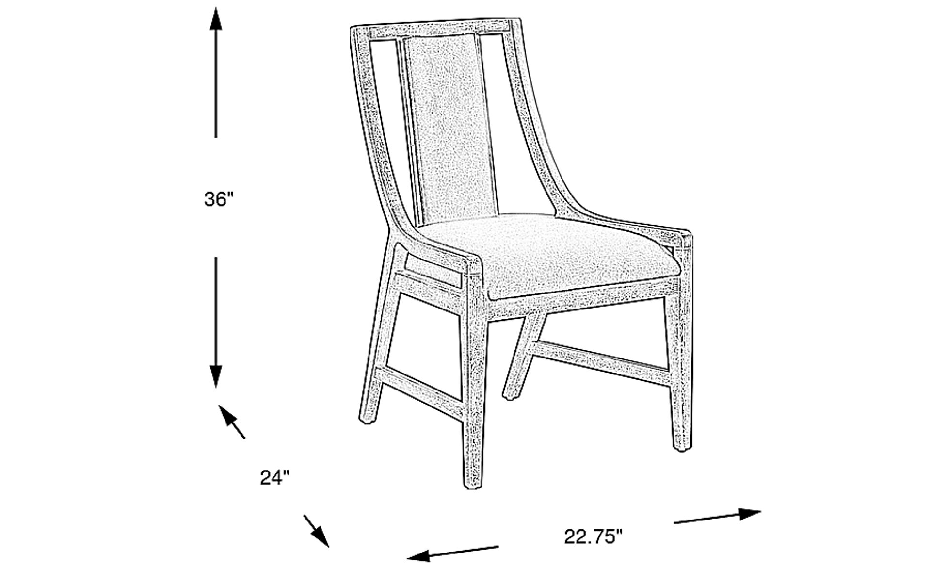 Dimension Image. Please refer to the Dimension Tab on this page for dimension details.