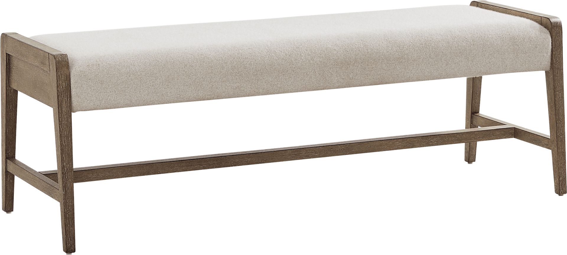 Sausalito Cream Dining Bench - Image 1