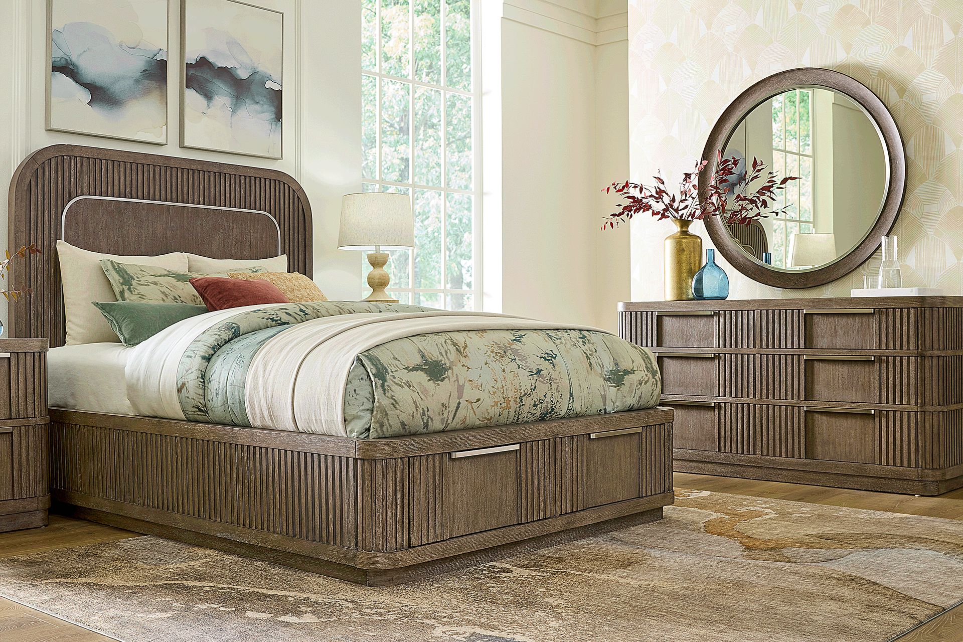 Sausalito Brown 5 Pc King Storage Bedroom - Image 1
