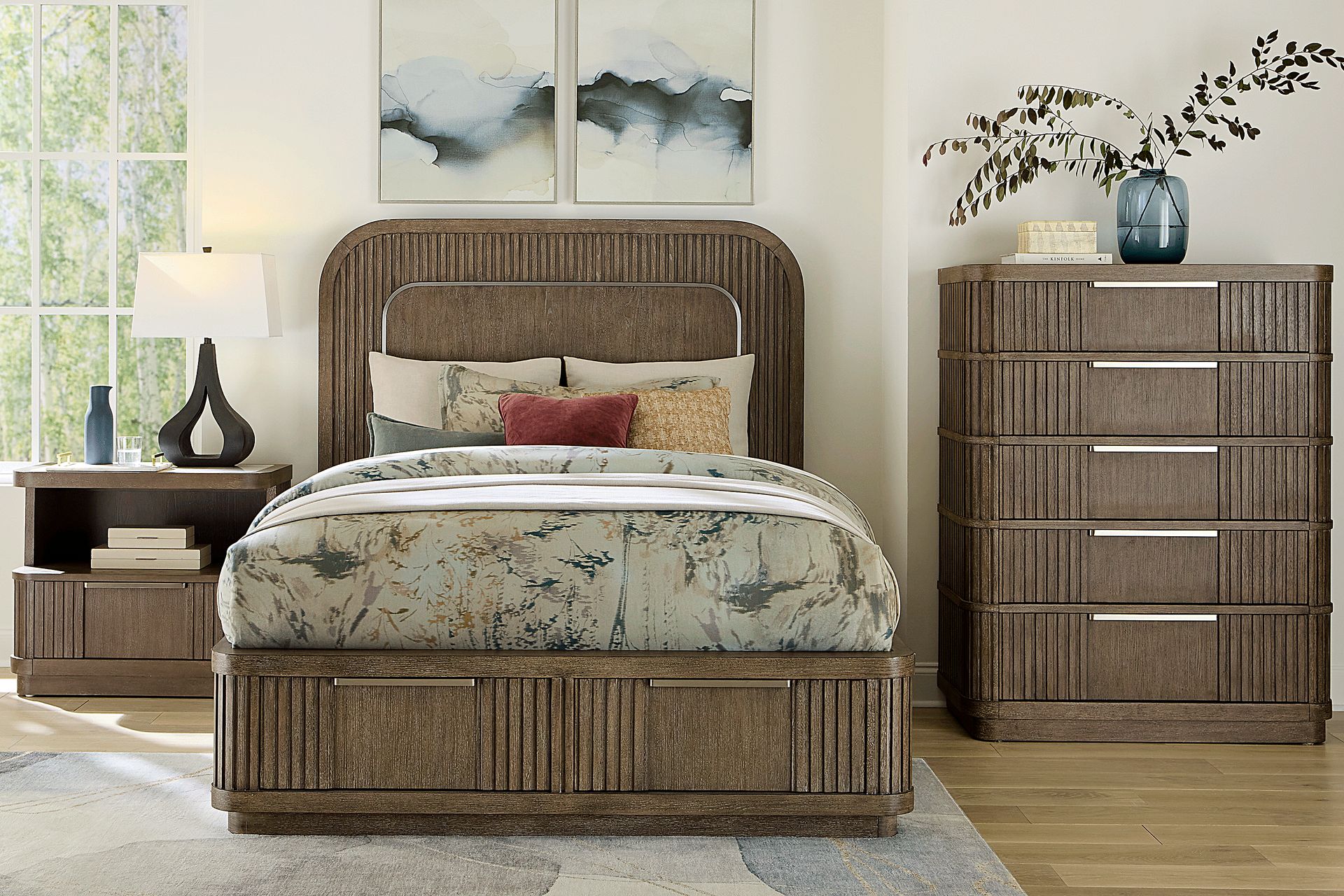 Sausalito Brown 5 Pc Queen Storage Bedroom - Image 1