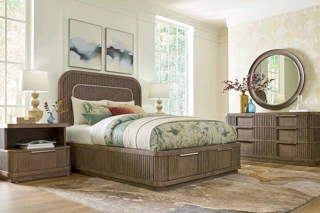 Sausalito Brown 7 Pc King Storage Bedroom - Thumbnail - Image 1