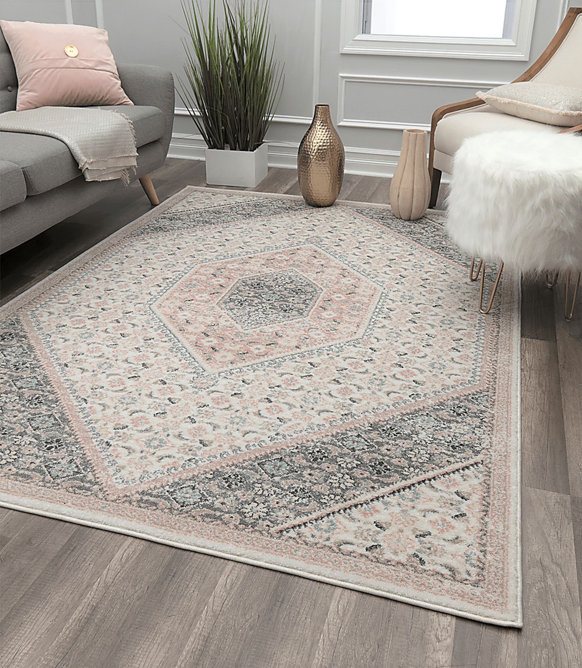 Sauveer Ivory 8' x 10' Rug - Image 3