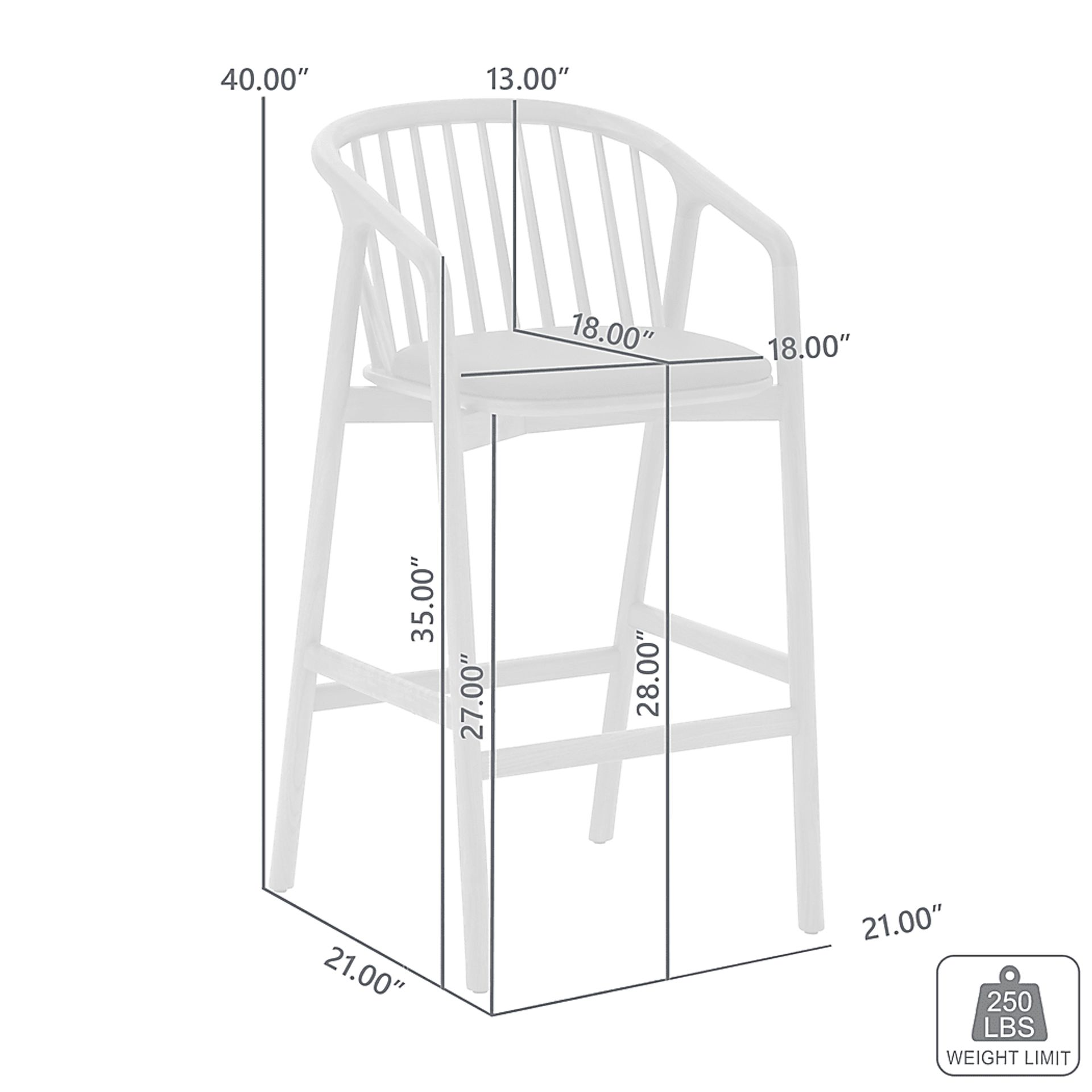 Savafait Black Barstool - Image 14