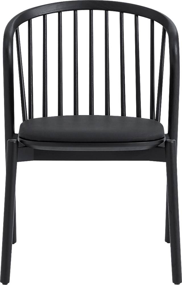 Savafait Black Side Chair, Set of 2 - Thumbnail - Image 4
