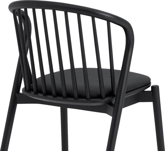 Savafait Black Side Chair, Set of 2 - Thumbnail - Image 8
