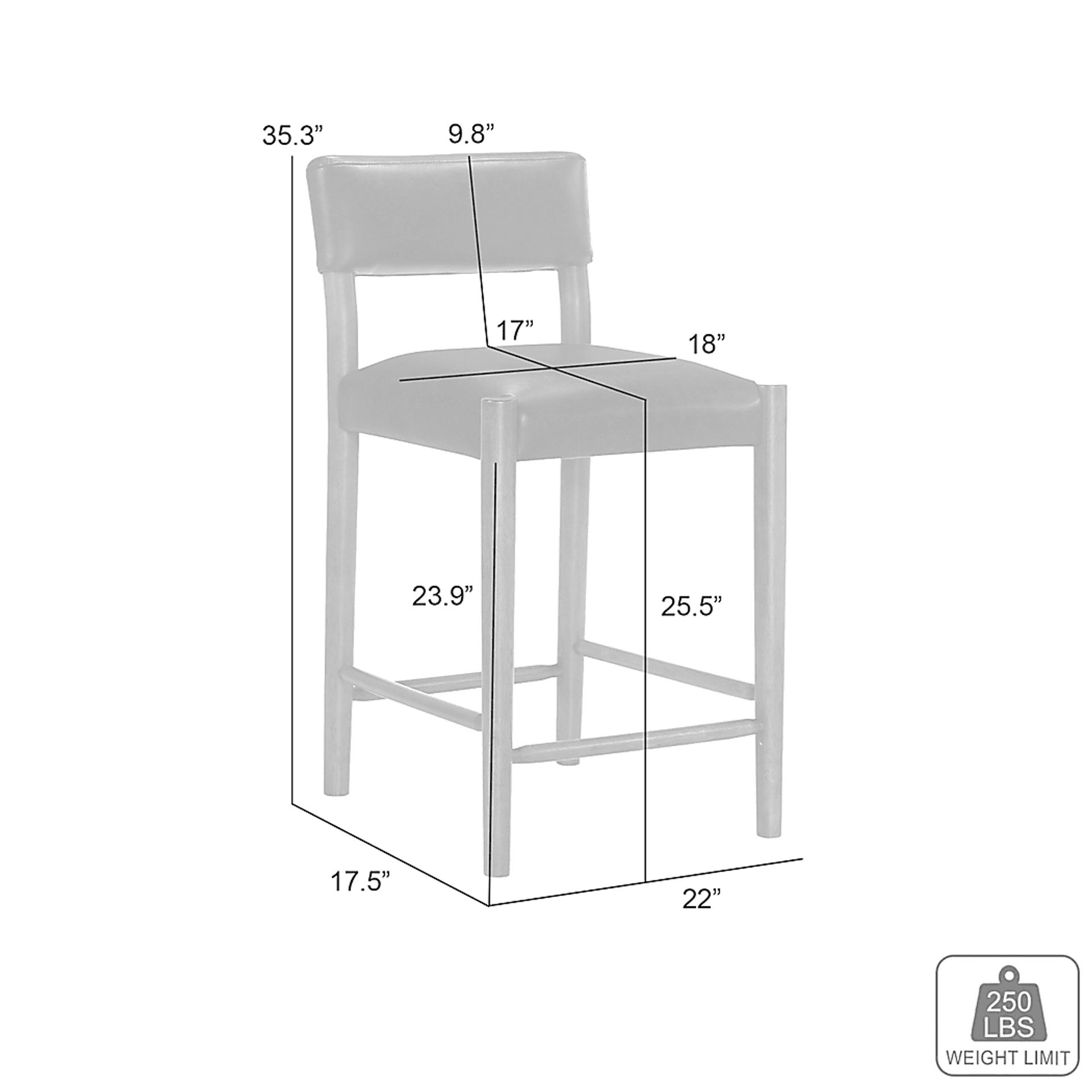 Savaher Black Counter Height Stool, Set of 2 - Image 7