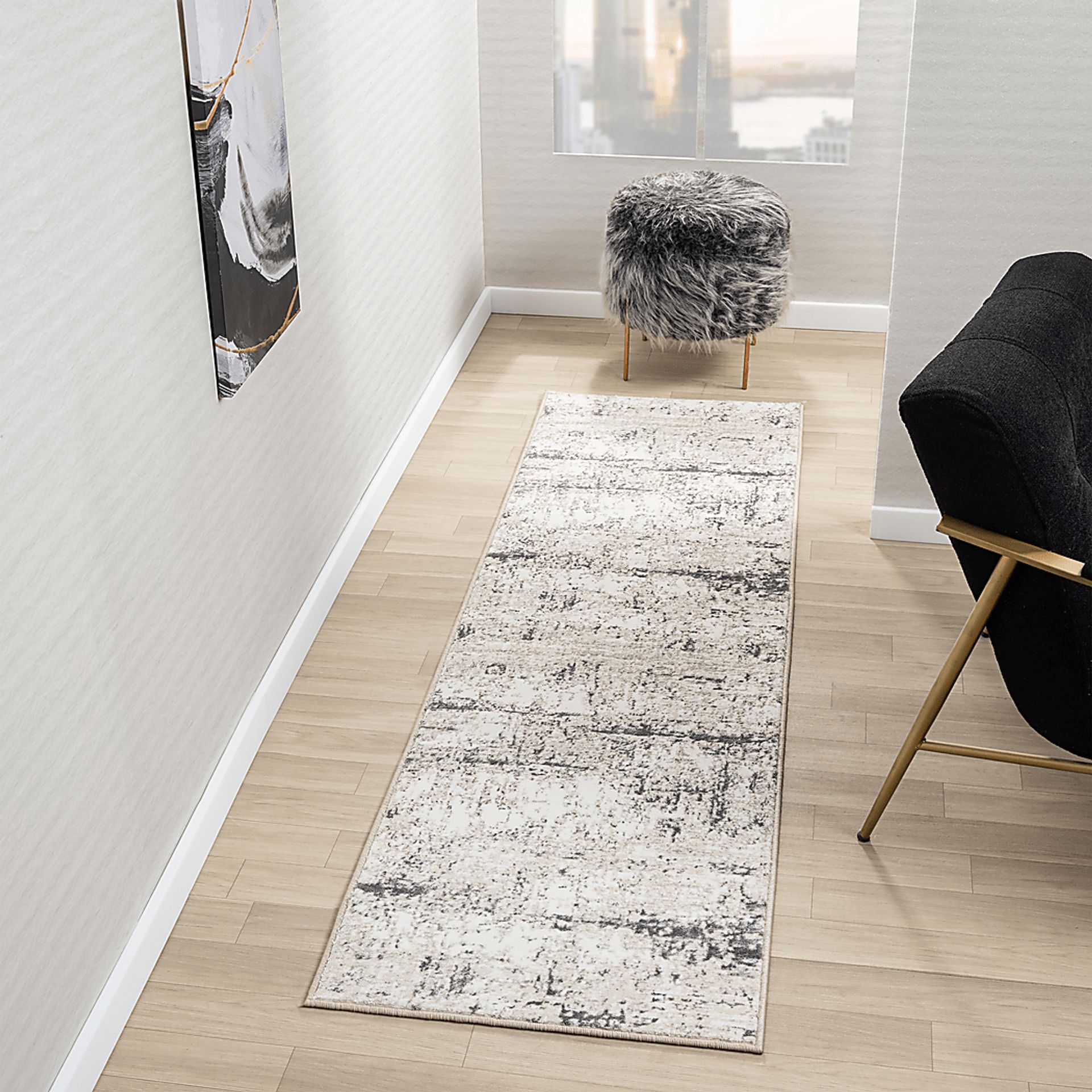 Savalem Beige 2' x 7' Runner Rug - Image 3