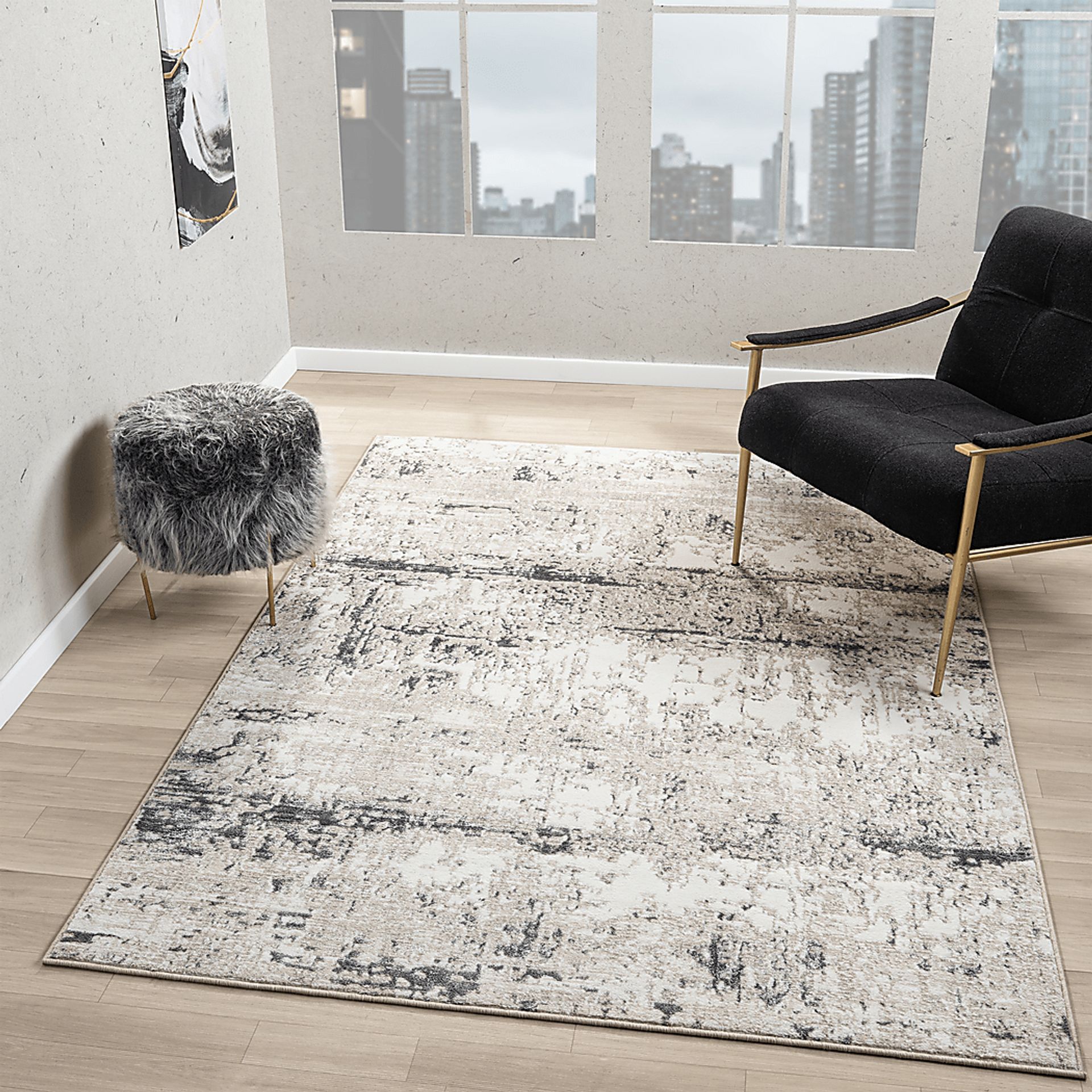 Savalem Beige 5' x 7' Rug - Image 3