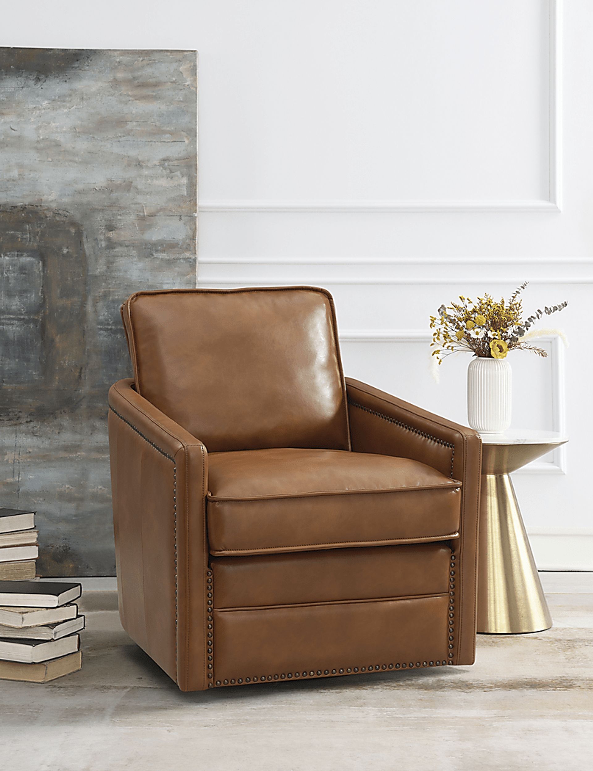 Savanne Brown Accent Chair - Image 2