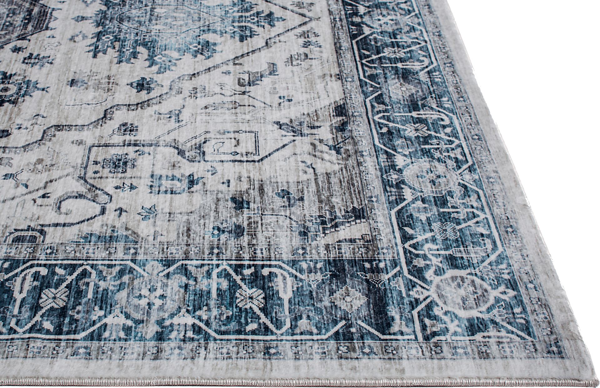 Savanora Ivory/Blue 5' x 7' Rug - Image 5