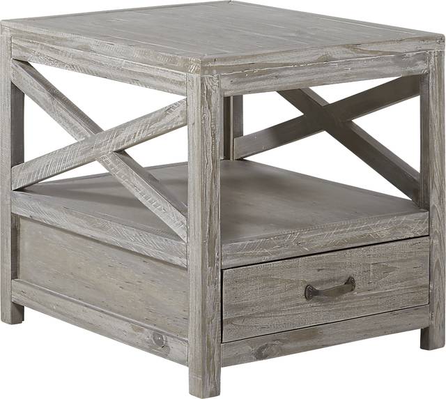 Savenay Gray End Table - Thumbnail - Image 1