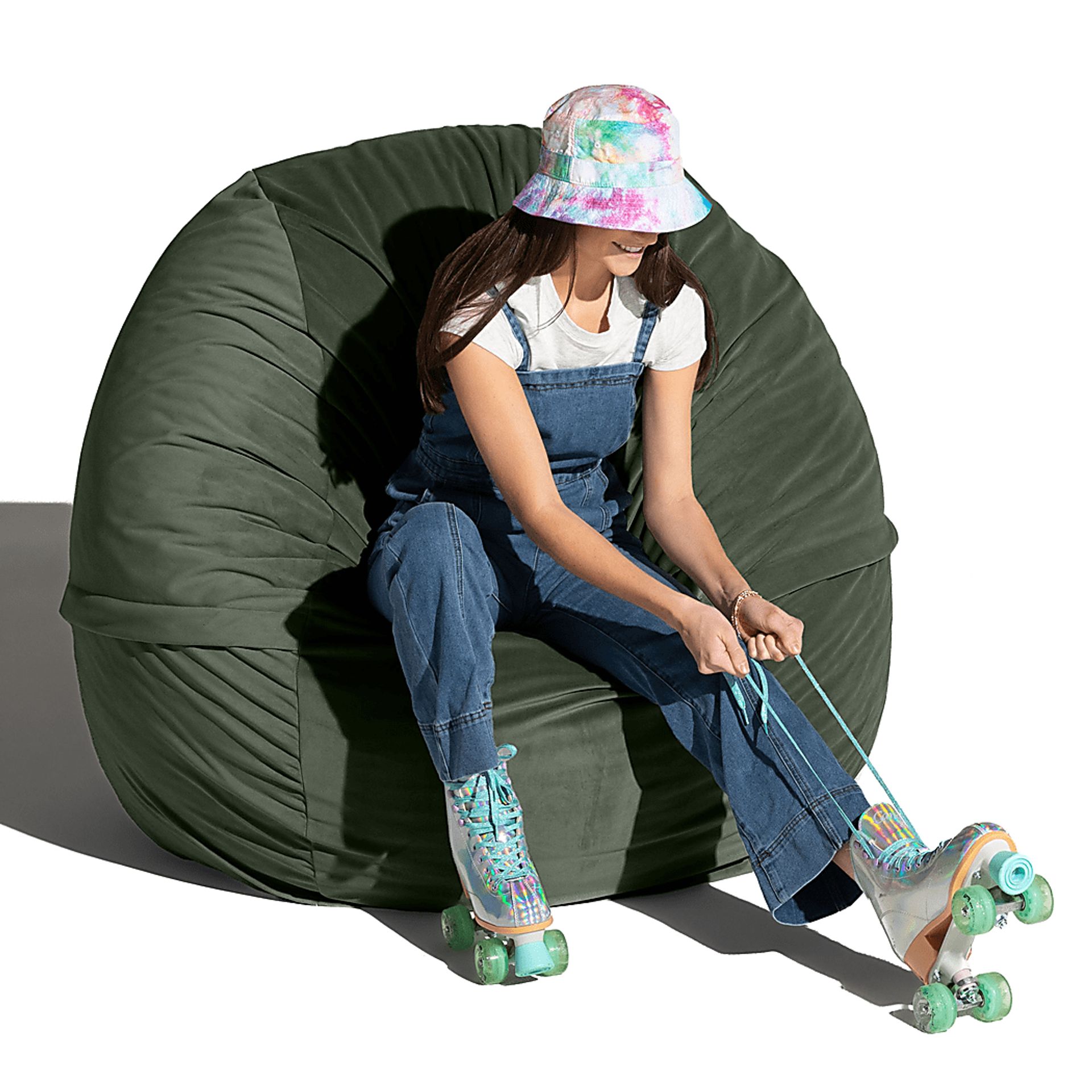 Savenu II Green Large Bean Bag Chair - Image 5