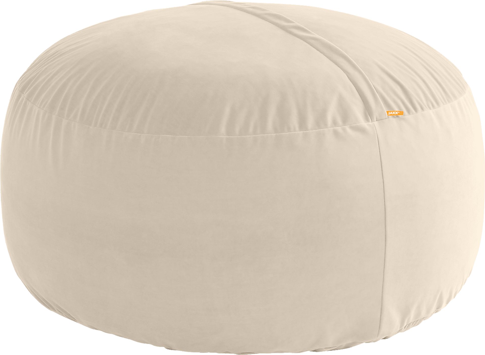 Savenu II Ivory Large Bean Bag Chair - Image 7