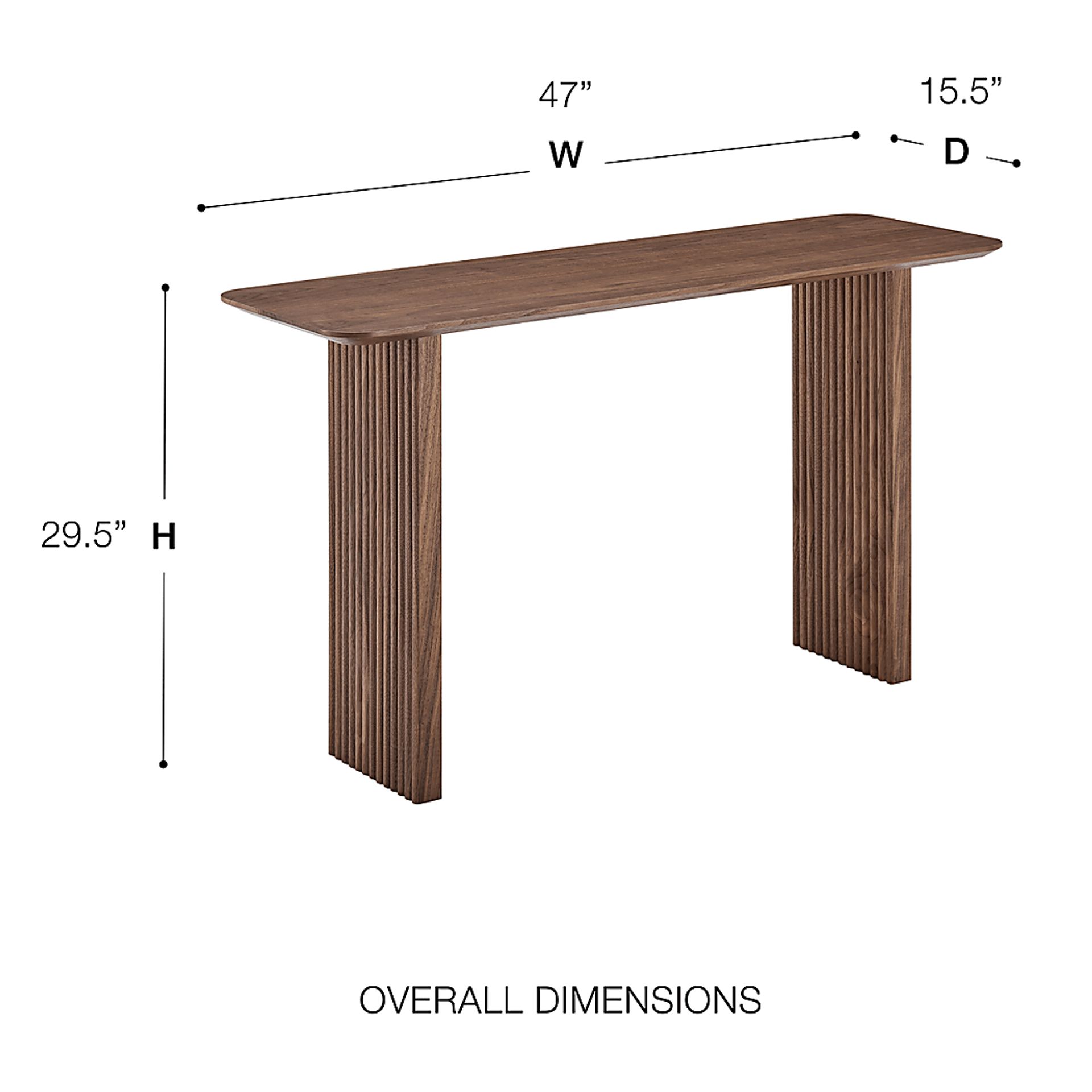 Savihi Walnut Console Table - Image 4