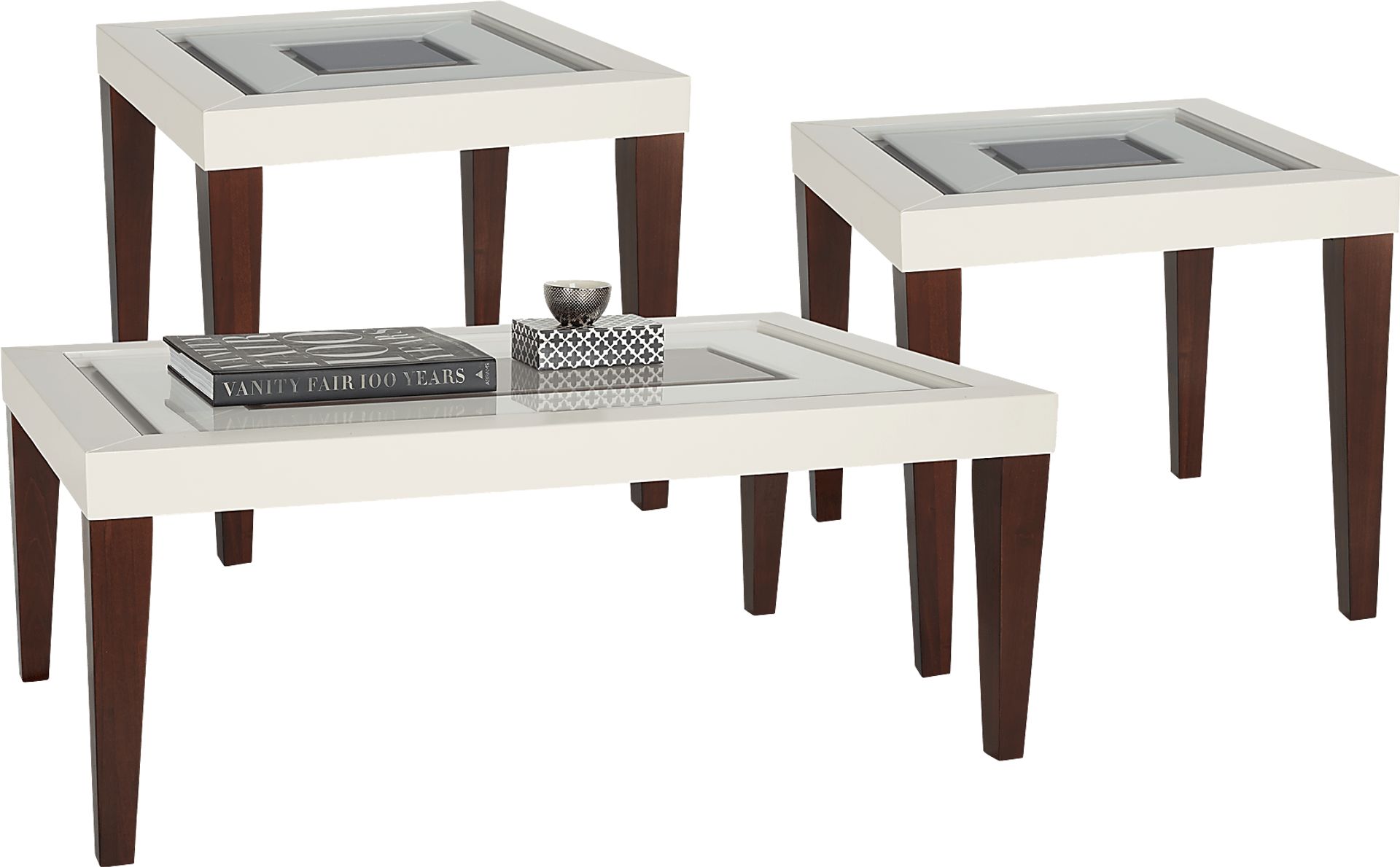 Savona Cherry 3 Pc Table Set - Image 1