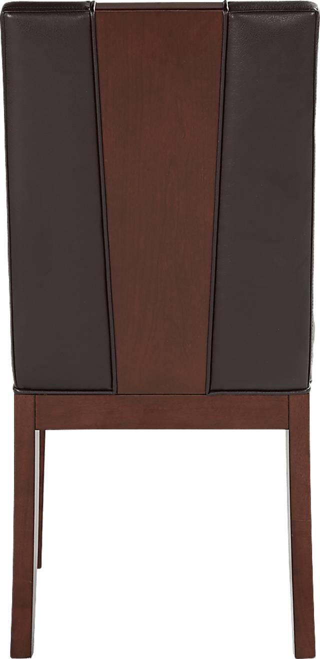 Savona Chocolate 8 Pc Rectangle Dining Room with Wood Back Chairs - Thumbnail - Image 6