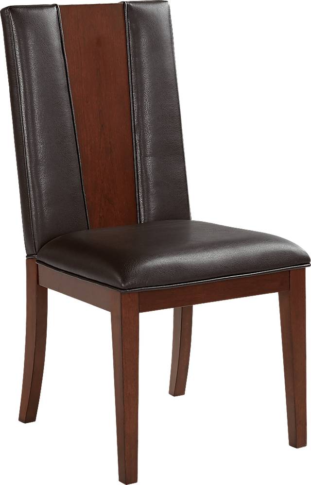 Savona Chocolate 8 Pc Rectangle Dining Room with Wood Back Chairs - Thumbnail - Image 5