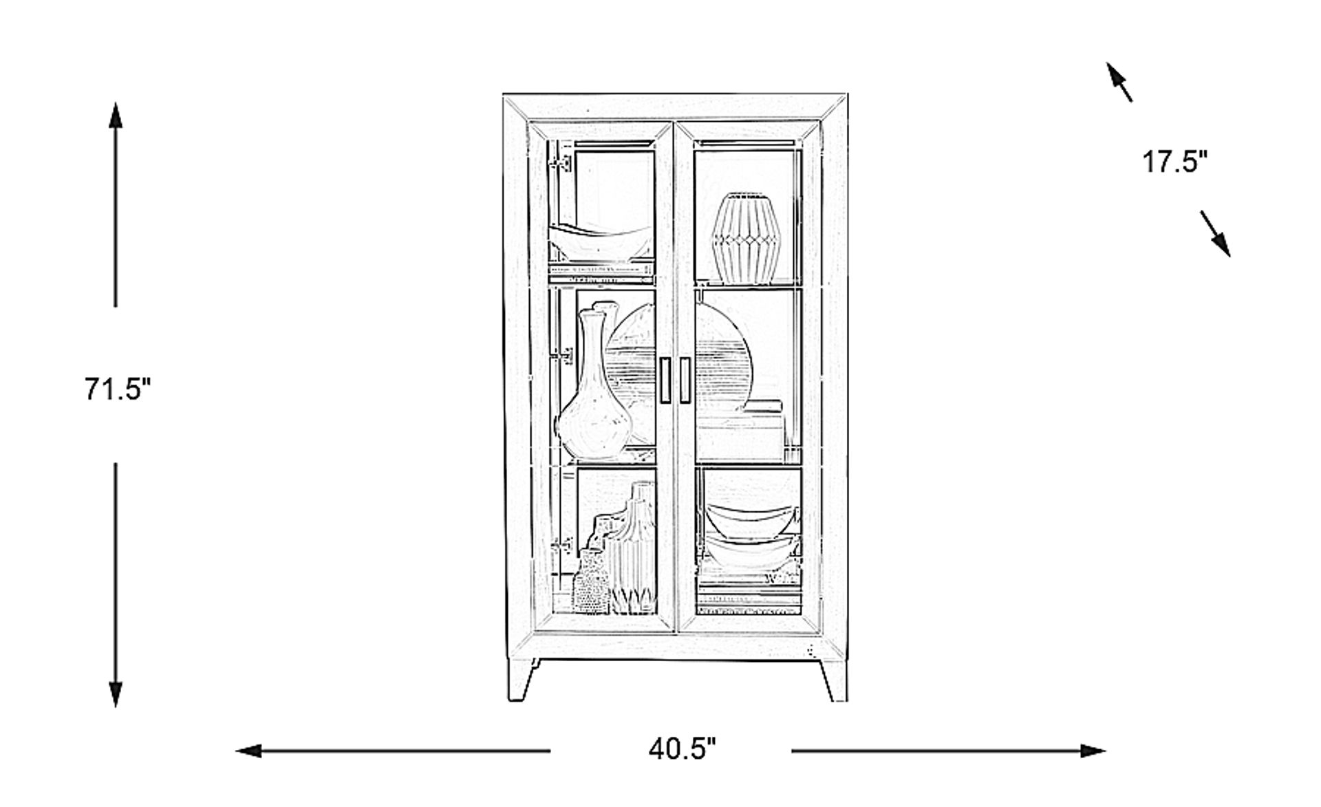 Dimension Image. Please refer to the Dimension Tab on this page for dimension details.