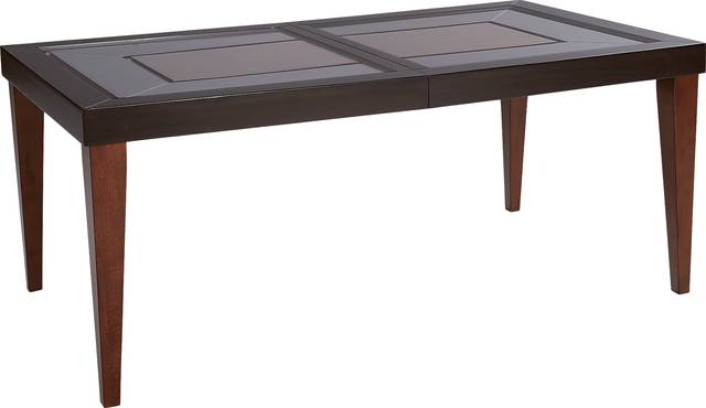 Savona Chocolate 8 Pc Rectangle Dining Room with Wood Back Chairs - Thumbnail - Image 3