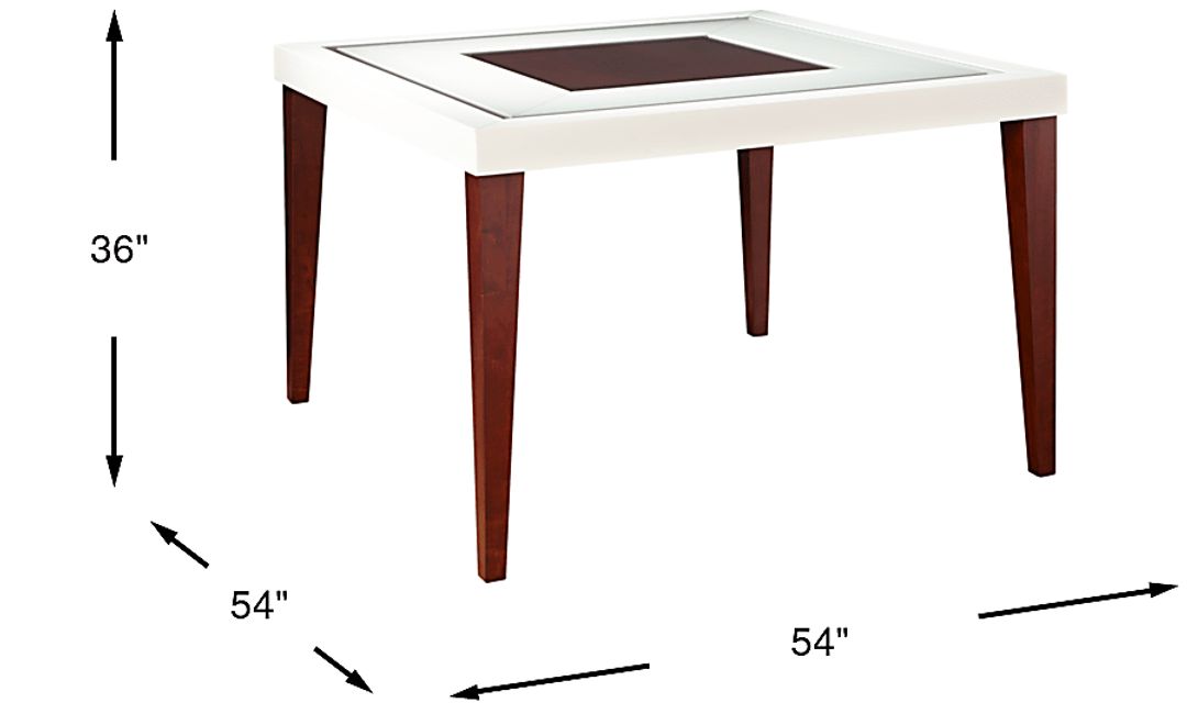 Savona Ivory Square Counter Height Dining Table