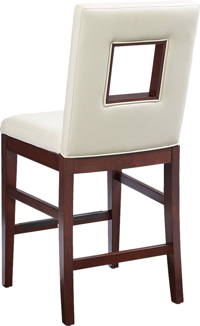 Savona Ivory 5 Pc Counter Height Dining Room with Open Back Stools - Thumbnail - Image 4